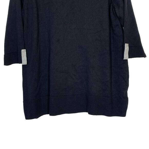 NEW Karen Scott Sweater Women's Plus Size 3X Black Pullover 3/4 Sleeve Tunic - Picture 7 of 12